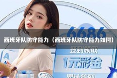 西班牙队防守能力（西班牙队防守能力如何）