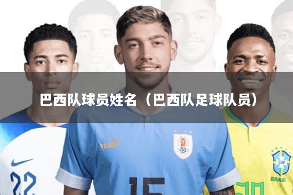 巴西队球员姓名(巴西队足球队员)
